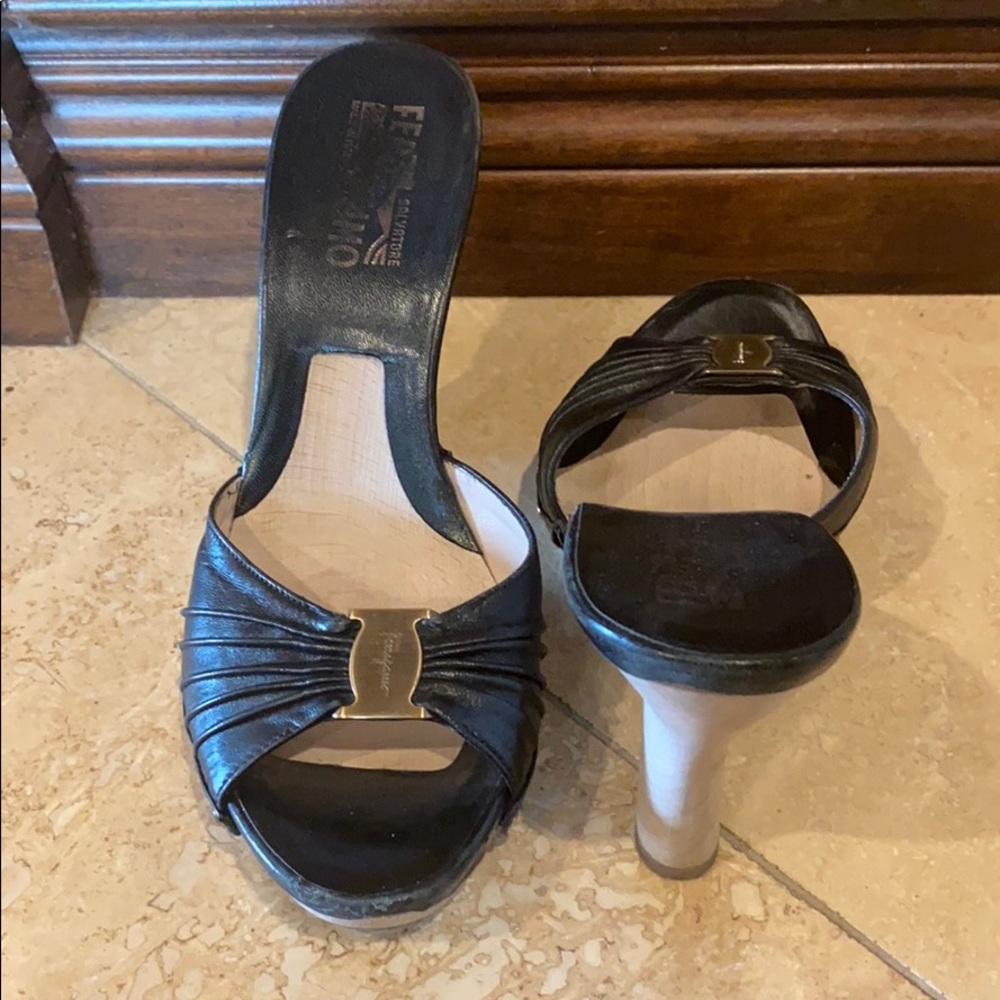 Ferragamo Wooden Clogs